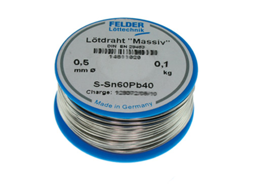 FEL14610510 - Loetdraht S-Sn60Pb40 0.5mm (100g) Felder FEL14610510 FEL14610510 - Loetdraht S-Sn60Pb40 0.5mm (100g) Felder FEL14610510