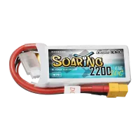 GEA22002S20X6 - Gens ace Soaring 2200mAh 2S 20C 7.4V LiPo