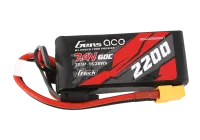 GEA222S60X6GT - Gens ace 2200mAh 7.4V 60C 2S1P Lipo Akku mit XT60 Plug