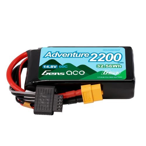 GEA224S60X6GT - Gens Ace G-Tech 2200 mAh 4S1P 14.8 V 60C Lipo-Akku GEA224S60X6GT GEA224S60X6GT - Gens Ace G-Tech 2200 mAh 4S1P 14.8 V 60C Lipo-Akku GEA224S60X6GT