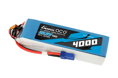 GEA40006S45E5 - Gens Ace LiPo 4000mAh 22.2V 6S1P 45C EC5 GEA40006S45E5 GEA40006S45E5 - Gens Ace LiPo 4000mAh 22.2V 6S1P 45C EC5 GEA40006S45E5