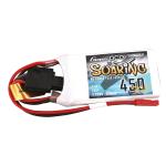 GEA4502S30JGT - Gens ace G-Tech Soaring 450mAh 7.4V 30C 2S1P Lipo Battery Pack