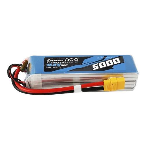 GEA50005S60X9 - Gens ace 5000mAh 18.5V 60C 5S1P Lipo Battery Pack with XT90 GEA50005S60X9