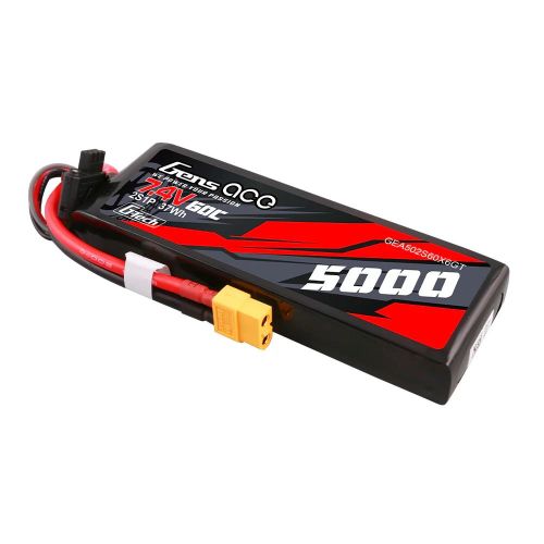GEA502S60X6GT - Gens ace G-Tech 5000mAh 7.4V 60C 2S1P Lipo PC Material Gehaeuse mit XT60 Stecker GEA502S60X6GT GEA502S60X6GT - Gens ace G-Tech 5000mAh 7.4V 60C 2S1P Lipo PC Material Gehaeuse mit XT60 Stecker GEA502S60X6GT