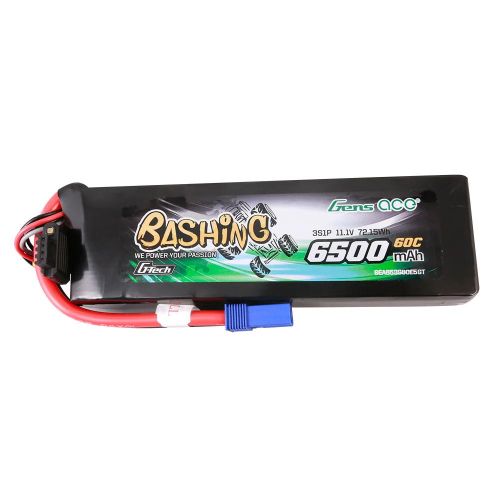 GEA653S60E5GT - Gens ace G-Tech 6500 mAh 11.1 V 60C 3S1P Lipo-Akku GEA653S60E5GT GEA653S60E5GT - Gens ace G-Tech 6500 mAh 11.1 V 60C 3S1P Lipo-Akku GEA653S60E5GT