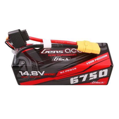 GEA67504S60XGT - Gens ace G-Tech 6750mAh 14.8V 60C 4S1P Lipo Akku GEA67504S60XGT GEA67504S60XGT - Gens ace G-Tech 6750mAh 14.8V 60C 4S1P Lipo Akku GEA67504S60XGT