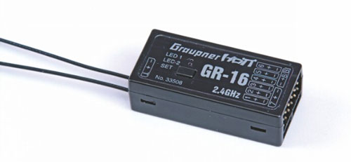 GRP-33508 - GR-16 Empfaenger 2.4GHz HoTT Graupner GRP-33508 GRP-33508 - GR-16 Empfaenger 2.4GHz HoTT Graupner GRP-33508
