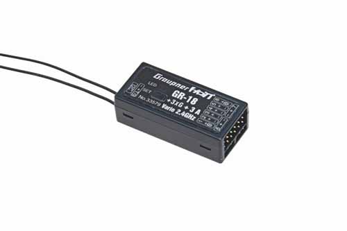 GRP-33579 - Empfaenger GR-18 HoTT (3xG_3A_Vario) Graupner GRP-33579 GRP-33579 - Empfaenger GR-18 HoTT (3xG_3A_Vario) Graupner GRP-33579
