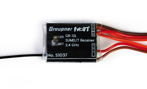 GRP-S1037 - Empfaenger GR-12 L HoTT. 8 Kanal SUMD +T Graupner GRP-S1037 GRP-S1037 - Empfaenger GR-12 L HoTT. 8 Kanal SUMD +T Graupner GRP-S1037