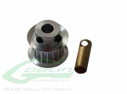 H0215-19-S - Aluminium Motorriemenscheibe 19 Zaehne 500_570 SAB H0215-19-S