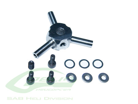 H0418-S - 3 Blatt Stahl Heckrotor Zentralstueck - Goblin SAB H0418-S H0418-S - 3 Blatt Stahl Heckrotor Zentralstueck - Goblin SAB H0418-S