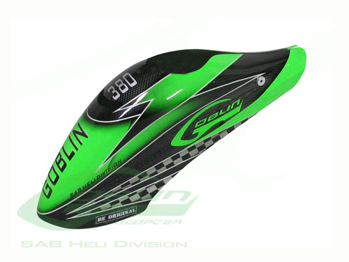 H0587-S - SAB Airbrush Haube CARBON _ GRUEN - GOBLIN 380 H0587-S H0587-S - SAB Airbrush Haube CARBON _ GRUEN - GOBLIN 380 H0587-S