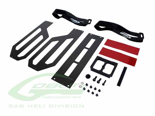 H0733-S - Aluminium Battery Support Black Matte - Comet H0733-S H0733-S - Aluminium Battery Support Black Matte - Comet H0733-S