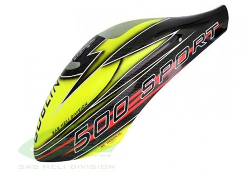 H0938-S - GFK Haube Gelb _ Schwarz - Goblin 500 Sport SAB H0938-S H0938-S - GFK Haube Gelb _ Schwarz - Goblin 500 Sport SAB H0938-S