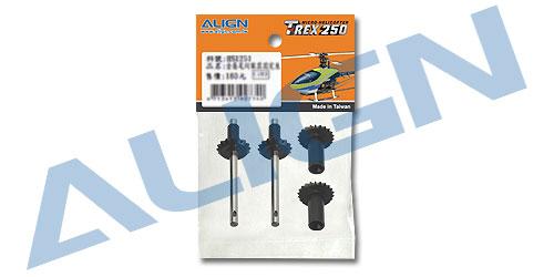 H25G002XXT - Hinteres Heckrotorgetriebe Starrantrieb - Set Align H25G002XXT