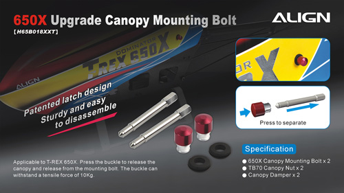 H65B018XXT - 650X Hauben Schnellverschluss Align H65B018XXT H65B018XXT - 650X Hauben Schnellverschluss Align H65B018XXT