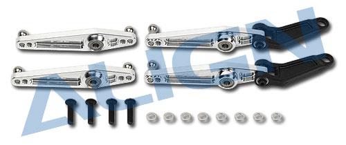 H70002QF - F3C Pitchkompensatorhebel Metall - Set _ silber Align H70002QF