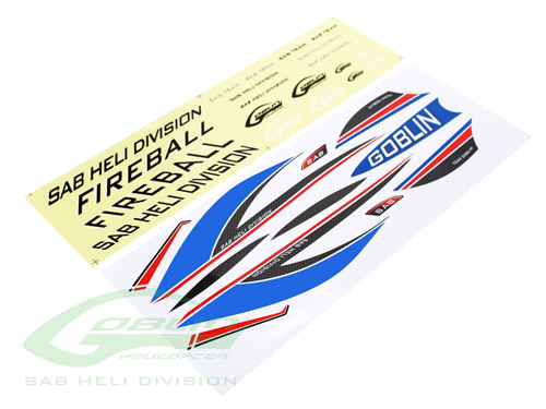 HA068-S - Dekorset _ Aufkleber blau - Fireball SAB HA068-S HA068-S - Dekorset _ Aufkleber blau - Fireball SAB HA068-S