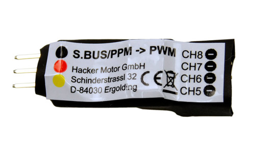 HACK29854846 - S.BUS_PPM zu PWM Konverter Kanal 5-8 Hacker HACK29854846 HACK29854846 - S.BUS_PPM zu PWM Konverter Kanal 5-8 Hacker HACK29854846