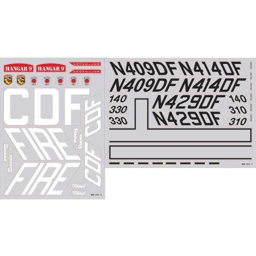 HAN505521 - Decal Sheet: OV-10 Bronco 20cc HANGAR 9 HAN505521 HAN505521 - Decal Sheet: OV-10 Bronco 20cc HANGAR 9 HAN505521