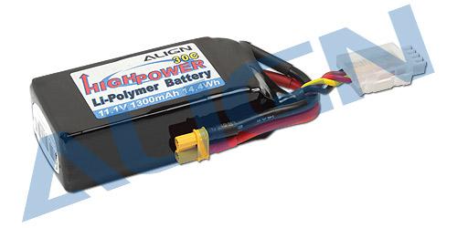 HBP13002 - Align 3S1P 11.1V 1300mAh 30C (XT30) HBP13002