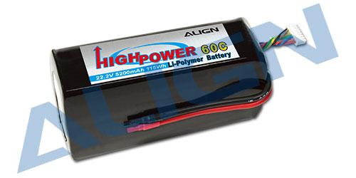 HBP52004 - Align 6S1P 22.2V 5200mAh_60C HBP52004 HBP52004 - Align 6S1P 22.2V 5200mAh_60C HBP52004