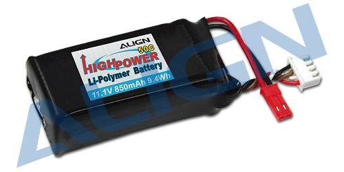 HBP85003 - Align 11.1V 3S1P 850mAh 50C HBP85003 HBP85003 - Align 11.1V 3S1P 850mAh 50C HBP85003