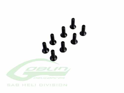 HC135-S - Flat Head Cap Screw M3x10mm (8pcs) - Comet HC135-S HC135-S - Flat Head Cap Screw M3x10mm (8pcs) - Comet HC135-S