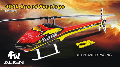 HF4506 - 450L Speed Rumpf rot_gelb Align HF4506 HF4506 - 450L Speed Rumpf rot_gelb Align HF4506