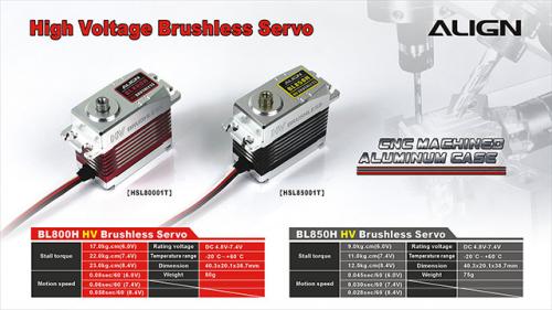 HSL80001 - BL800H High Voltage Brushless Servo Align HSL80001 HSL80001 - BL800H High Voltage Brushless Servo Align HSL80001