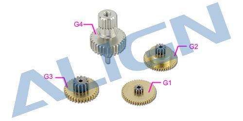 HSP45502 - DS455 Servo Getriebe Set Align HSP45502 HSP45502 - DS455 Servo Getriebe Set Align HSP45502