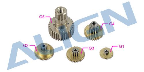 HSP53002 - DS530 Servo Getriebe Set Align HSP53002