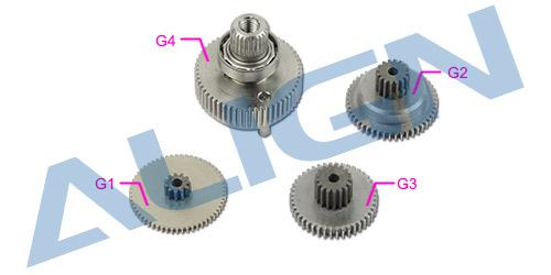 HSP82001 - DS820 Servo Getriebe Set Align HSP82001 HSP82001 - DS820 Servo Getriebe Set Align HSP82001