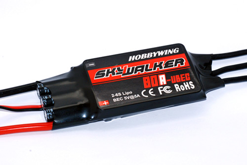 HW-30216200 - Skywalker BL ESC 80A 2-6S LiPo 5A UBEC Hobbywing HW-30216200