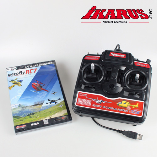 IK3071025 - aerofly RC7 ULTIMATE DVD inkl. USB-Commander Ikarus IK3071025 IK3071025 - aerofly RC7 ULTIMATE DVD inkl. USB-Commander Ikarus IK3071025