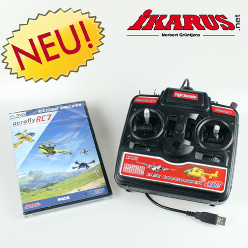 IK3071035 - aerofly RC7 Professional DVD inkl. USB-Commander Ikarus IK3071035 IK3071035 - aerofly RC7 Professional DVD inkl. USB-Commander Ikarus IK3071035