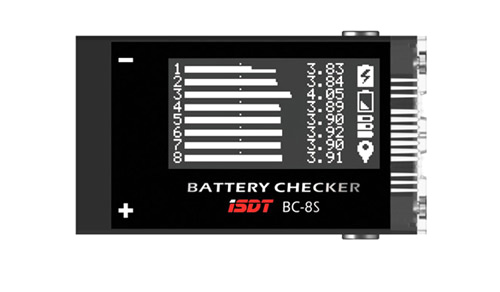 ISDT585240 - Battery Checker BC-8S ISDT ISDT585240 ISDT585240 - Battery Checker BC-8S ISDT ISDT585240