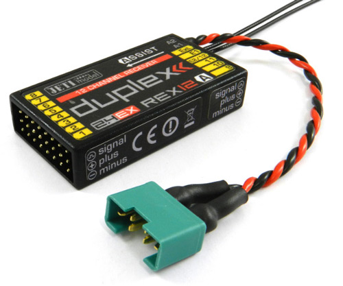 JDEX-RR12A - JETI DUPLEX 2.4EX Empfaenger REX 12 Assist JDEX-RR12A JDEX-RR12A - JETI DUPLEX 2.4EX Empfaenger REX 12 Assist JDEX-RR12A