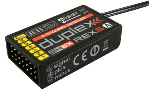 JDEX-RR6A - JETI DUPLEX 2.4EX Empfaenger REX6 Assist JDEX-RR6A JDEX-RR6A - JETI DUPLEX 2.4EX Empfaenger REX6 Assist JDEX-RR6A