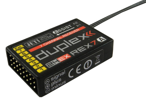 JDEX-RR7A - JETI DUPLEX 2.4EX Empfaenger REX7 Assist JDEX-RR7A JDEX-RR7A - JETI DUPLEX 2.4EX Empfaenger REX7 Assist JDEX-RR7A