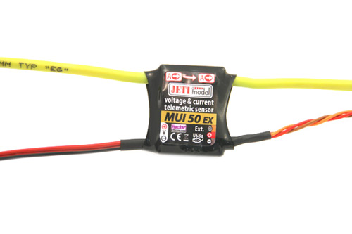 JEX-MUI-50 - JETI DUPLEX 2.4EX MUI 50 Spannungs_Strom-Sensor JEX-MUI-50 JEX-MUI-50 - JETI DUPLEX 2.4EX MUI 50 Spannungs_Strom-Sensor JEX-MUI-50