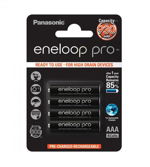 KK1-136882 - eneloop pro BK-4HCDE 1.2V min. 930mAh AAA (4er-Blister) Panasonic KK1-136882