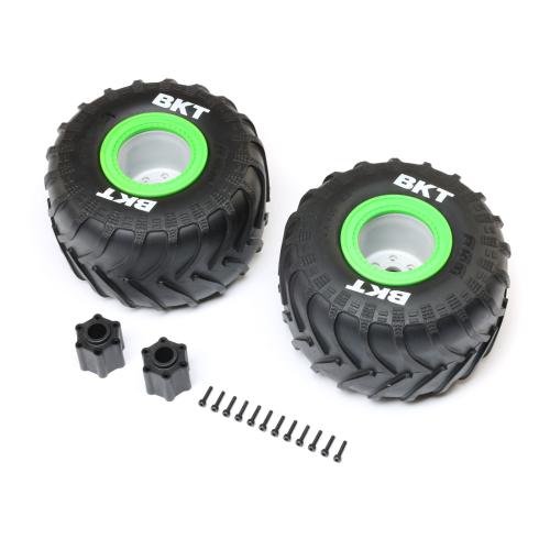 LOS-1818 - BKT 2.6 Monster Truck Tire. Med. Premount. Green (2): LMT 2.0 LOSI LOS-1818 LOS-1818 - BKT 2.6 Monster Truck Tire. Med. Premount. Green (2): LMT 2.0 LOSI LOS-1818