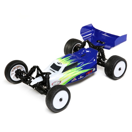 LOS01016T1 - Losi Mini-B 2WD Buggy Brushed 1:16 - RTR. Blue_White LOS01016T1