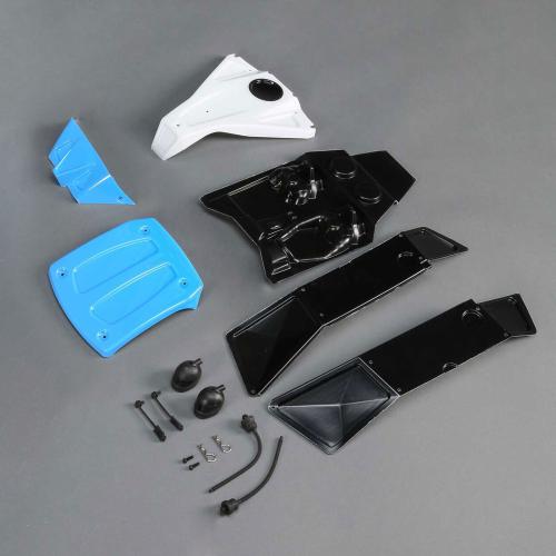 LOS230075 - Painted Body Set. Blue: Lasernut U4 LOSI LOS230075 LOS230075 - Painted Body Set. Blue: Lasernut U4 LOSI LOS230075