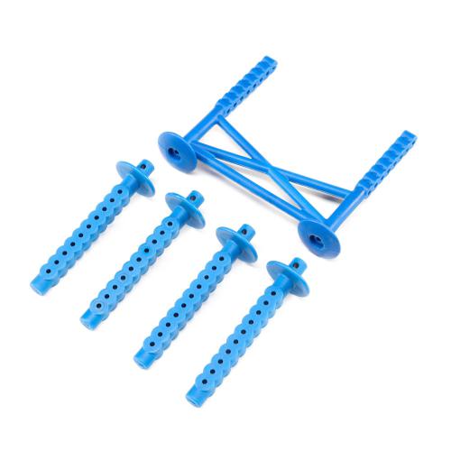 LOS241051 - Rear Body Support and Body Posts. Blue: LMT LOSI LOS241051 LOS241051 - Rear Body Support and Body Posts. Blue: LMT LOSI LOS241051