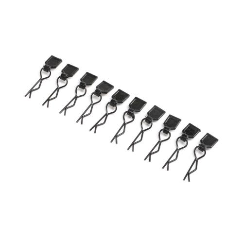 LOS246003 - Body Clips. Black. Small (10): LMT LOSI LOS246003 LOS246003 - Body Clips. Black. Small (10): LMT LOSI LOS246003