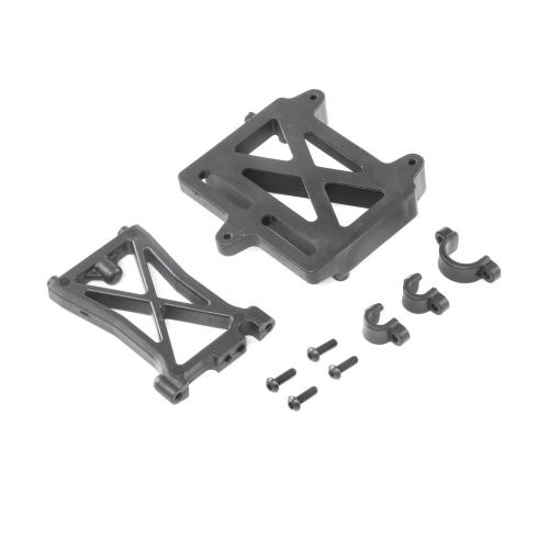 LOS252060 - ESC Mount Plate. Standoff & Clamps: DBXL-E LOSI LOS252060 LOS252060 - ESC Mount Plate. Standoff & Clamps: DBXL-E LOSI LOS252060