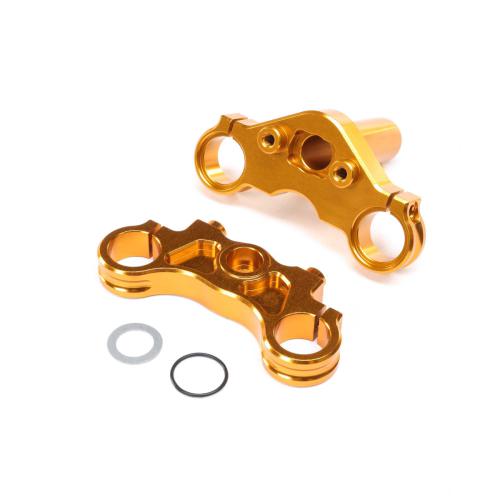 LOS364005 - Aluminum Triple Clamp Set. Gold: PM-MX LOSI LOS364005 LOS364005 - Aluminum Triple Clamp Set. Gold: PM-MX LOSI LOS364005