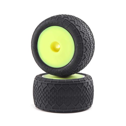 LOS41008 - BK Bar Tires. Fr_Rr Mounted. Yellow: Mini-T 2.0 LOSI LOS41008 LOS41008 - BK Bar Tires. Fr_Rr Mounted. Yellow: Mini-T 2.0 LOSI LOS41008